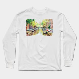 Amsterdam Canal 2 Long Sleeve T-Shirt